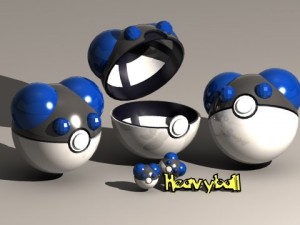 pokeball heavy ball Modèle 3D