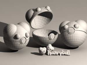 pokeball heavy ball Modèle 3D