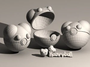 pokeball heavy ball 3D Model