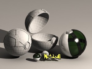 pokeball net ball 3Dモデル