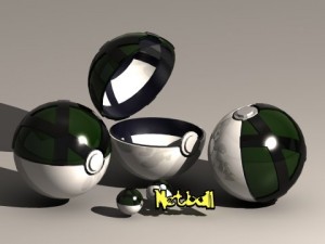 pokeball net ball 3Dモデル