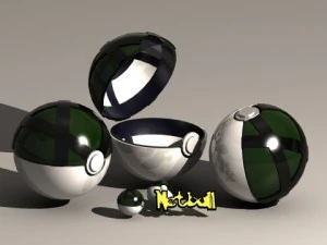 pokeball net ball 3D Model