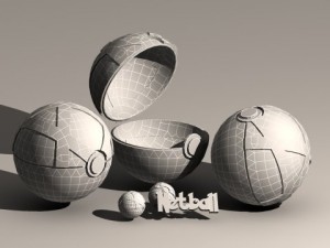 pokeball net ball 3Dモデル