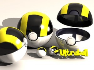 pokeball ultra ball 3D Model