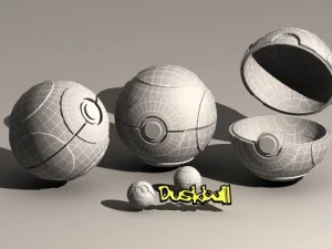 pokeball dusk ball 3D Model