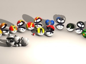 pokeball 9 in 1 bundle 3D Model