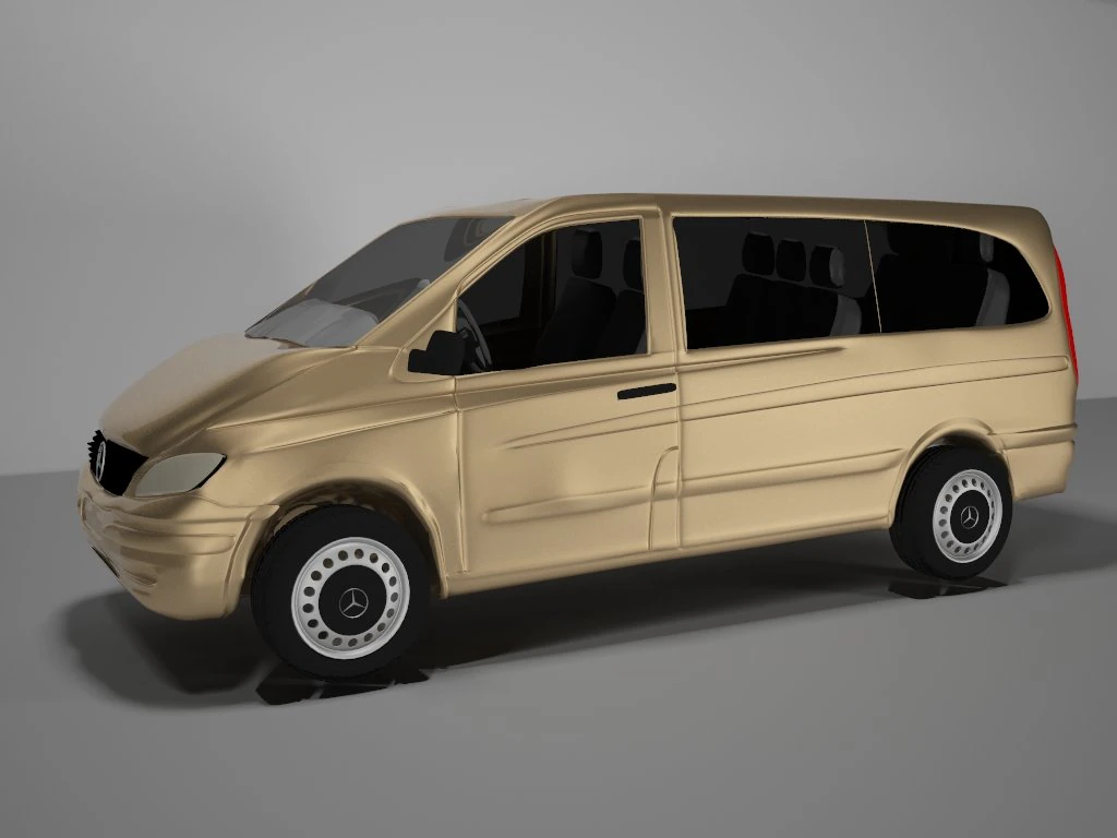 mersedes vito 3D Model .c4d .max .obj .3ds .fbx .stl .blend 