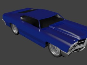 chevelle hot rod Model 3D