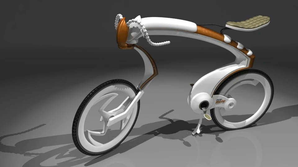 future bike 3D Model .c4d .max .obj .3ds .fbx .stl .blend 