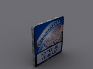 cigarette box 3D Модель