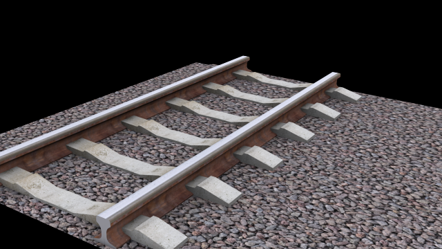 railway 3D 模型 .c4d .max .obj .3ds .fbx .stl .blend 