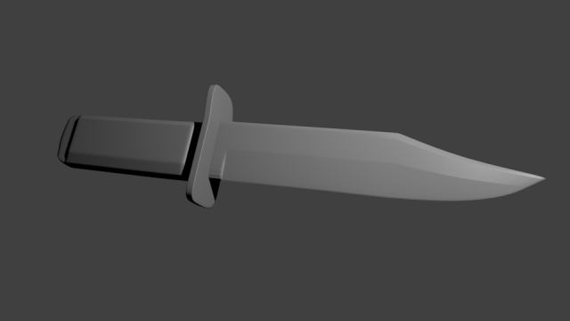 knife 3D Model .c4d .max .obj .3ds .fbx .stl .blend 