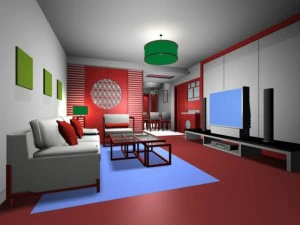 sala de estar Modelo 3D