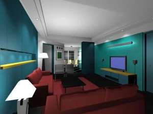 sala de estar Modelo 3D