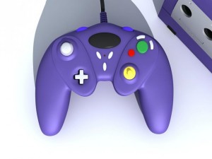 game cube and controller 3D Model