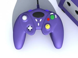 game cube and controller 3D Model