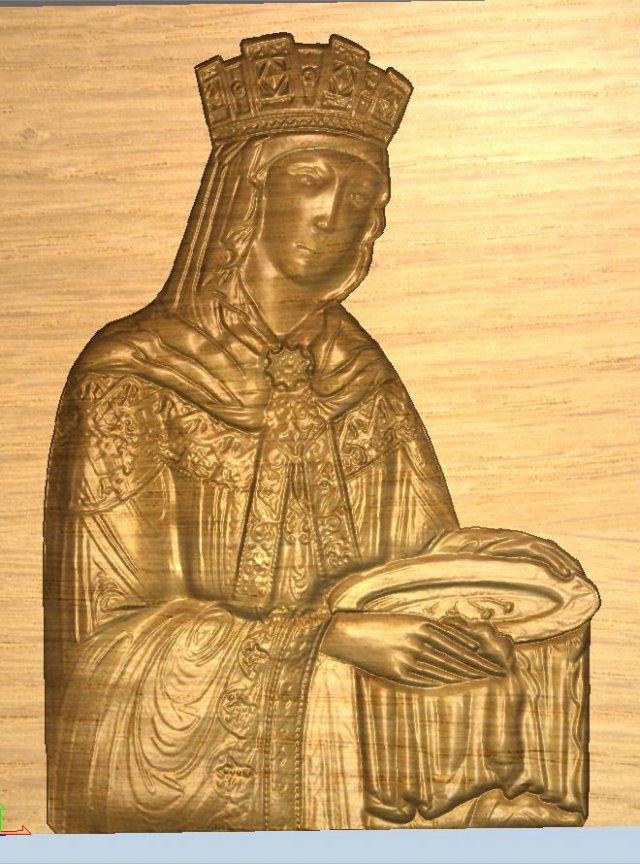 orthodox icon of sts queen helena 3D Print Model .c4d .max .obj .3ds .fbx .stl .blend 