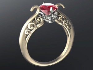 ring earrings set Modelo de Impressão 3D
