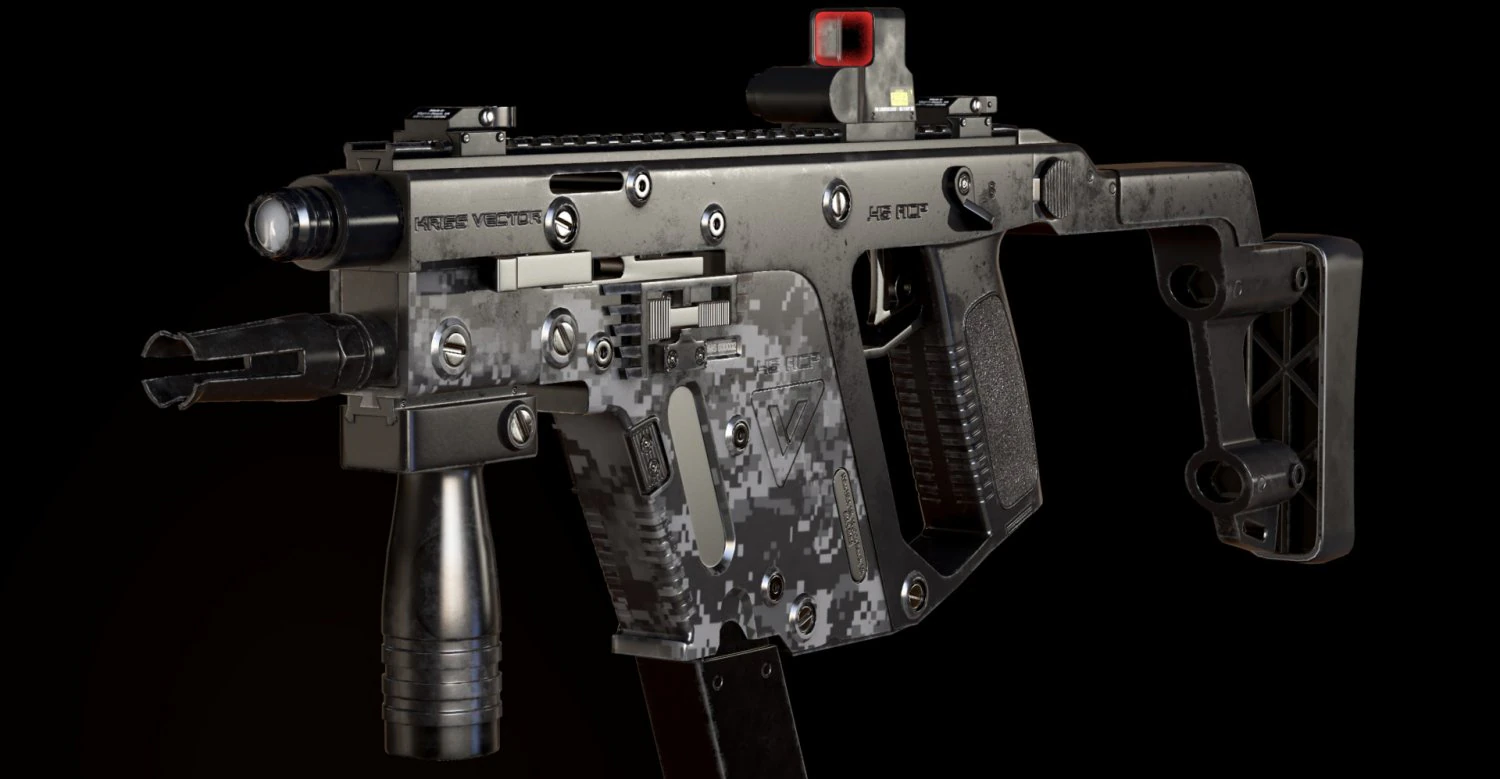 automatic machine kriss vector 3D Model .c4d .max .obj .3ds .fbx .stl .blend