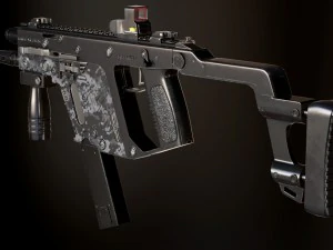 automatic machine kriss vector 3D Model