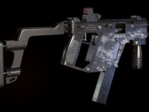 automatic machine kriss vector 3D मॉडल