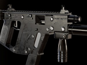 automatic machine kriss vector 3D मॉडल