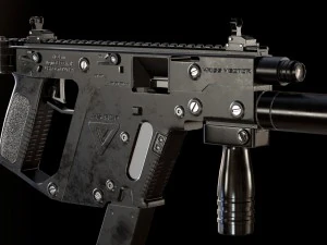 automatic machine kriss vector 3D Model