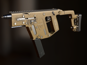automatic machine kriss vector 3D मॉडल