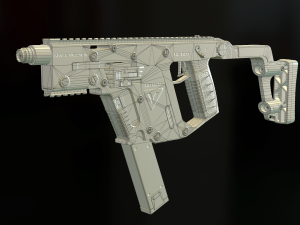 automatic machine kriss vector 3D मॉडल