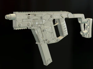 automatic machine kriss vector 3D Model