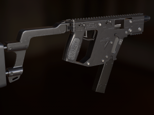 automatic machine kriss vector 3D मॉडल