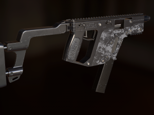 automatic machine kriss vector 3D मॉडल