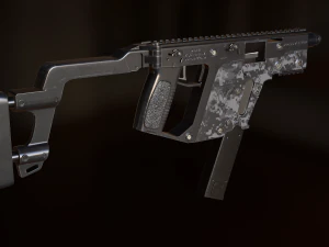 automatic machine kriss vector 3D Model