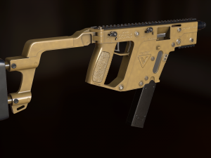 automatic machine kriss vector 3D मॉडल