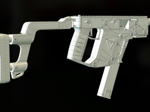 automatic machine kriss vector 3D मॉडल