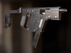 automatic machine kriss vector 3D मॉडल