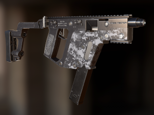 automatic machine kriss vector 3D मॉडल