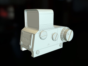 automatic machine kriss vector 3D मॉडल