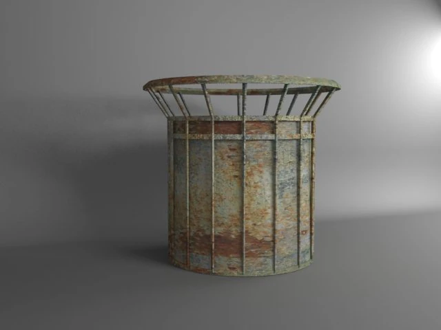 trash bin 3D Model .c4d .max .obj .3ds .fbx .stl .blend