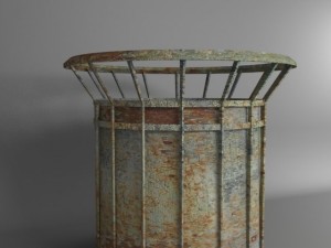 trash bin Modelo 3D