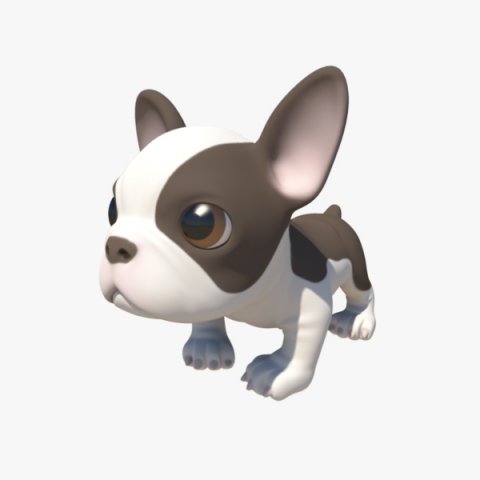 puppy with morphs 3D मॉडल .c4d .max .obj .3ds .fbx .stl .blend 