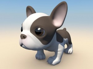 puppy with morphs 3D मॉडल