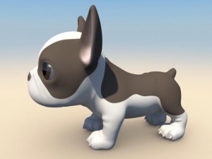 puppy with morphs 3D मॉडल