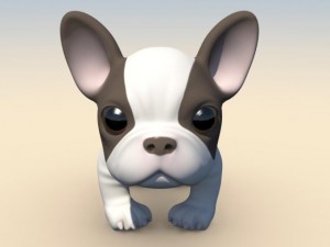puppy with morphs 3D मॉडल