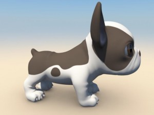 puppy with morphs 3D मॉडल