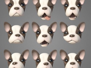 puppy with morphs 3D मॉडल