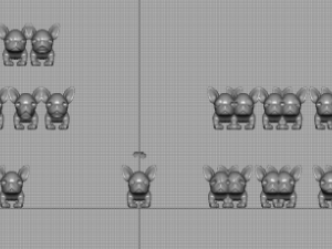puppy with morphs 3D मॉडल