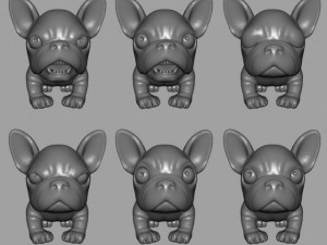 puppy with morphs 3D मॉडल