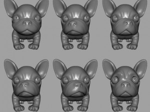 puppy with morphs 3D मॉडल
