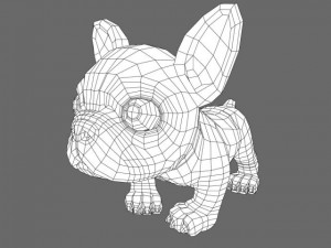 puppy with morphs 3D मॉडल